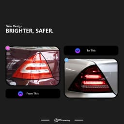 AKD Tail Lamp for BENZ W203 LED Tail Light 2000-2006 C200 C180 Fog Brake Turn Signal Automotive Accessories