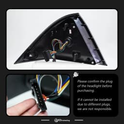 AKD Tail Lamp for BENZ W203 LED Tail Light 2000-2006 C200 C180 Fog Brake Turn Signal Automotive Accessories