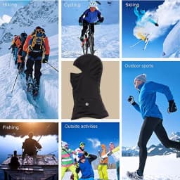 Savior Heat Heating Ski Mask With Battery Electric Warm Hats For Women Snowboard Balaclava Neck Warmer Man Thermal Balaclava