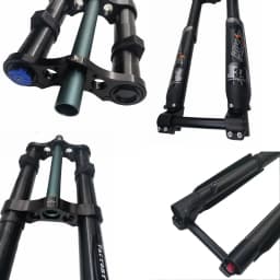 US Stock KKE Disc Brake Oil Spring Suspension Electric Bicycle Downhill Front Forks with KKE 220mm Rear Shock Suspension