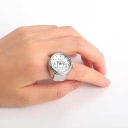 LANCARDO Trendy Fashion Finger Watch Flower Dial Elastic Stretchy Quartz Watch Rings Hip Hop Unisex Couple Fashion Jewelry