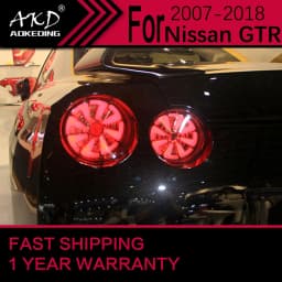 Car Lights for Nissan GT-R LED Tail Light 2007-2018 GTR Stop Lamp Brake Signal DRL Reverse Automotive Accessories