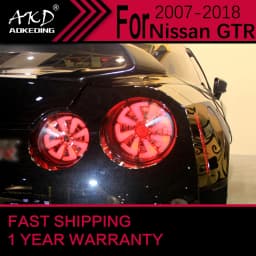 Car Lights for Nissan GT-R LED Tail Light 2007-2018 GTR Stop Lamp Brake Signal DRL Reverse Automotive Accessories