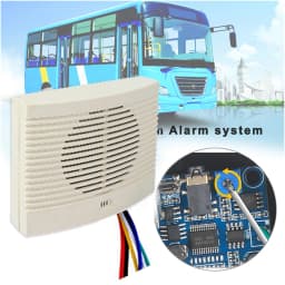 Backup Alarm For Cars Backup Reverse Warning Beeper Sound Warning Alarm Buzzer Access Control Voice Prompter 4-way Trigger