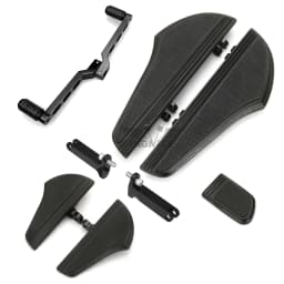 For harley Touring FLT Black Defiance floorboards Heel Toe Shift Levers Standard FLHT FLHRS footboard Special FLHXS 1980-2022