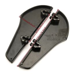 For harley Touring FLT Black Defiance floorboards Heel Toe Shift Levers Standard FLHT FLHRS footboard Special FLHXS 1980-2022