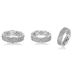 GUCY Fashion Wedding Ring For Women Micro Paved Cubiz Zircon Finger Rings Female Engagement Jewelry Accessories
