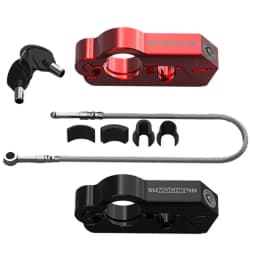 2 In 1 Motorcycle Grip Lock Helmet Lock Anti-theft Aluminum Alloy Brake Lock Electric Vehicle Handle Horn Lock For Motorcycle