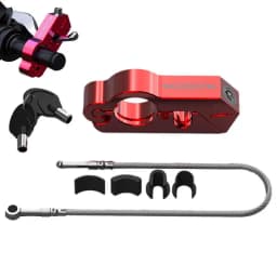 2 In 1 Motorcycle Grip Lock Helmet Lock Anti-theft Aluminum Alloy Brake Lock Electric Vehicle Handle Horn Lock For Motorcycle