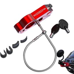 2 In 1 Motorcycle Grip Lock Helmet Lock Anti-theft Aluminum Alloy Brake Lock Electric Vehicle Handle Horn Lock For Motorcycle