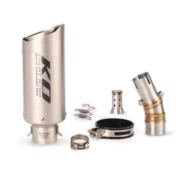 For Kawasaki ER6N Ninja 650F 650R 2012-2016 Exhaust Pipe Middle Connect Link Tube 51MM Muffler Baffler With DB Killer Slip On