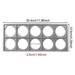Italian Pasta Mold Ravioli Tray Plate Pin Square Edges Frame For Perfect Attachment And Shape Large Ravioli Maker