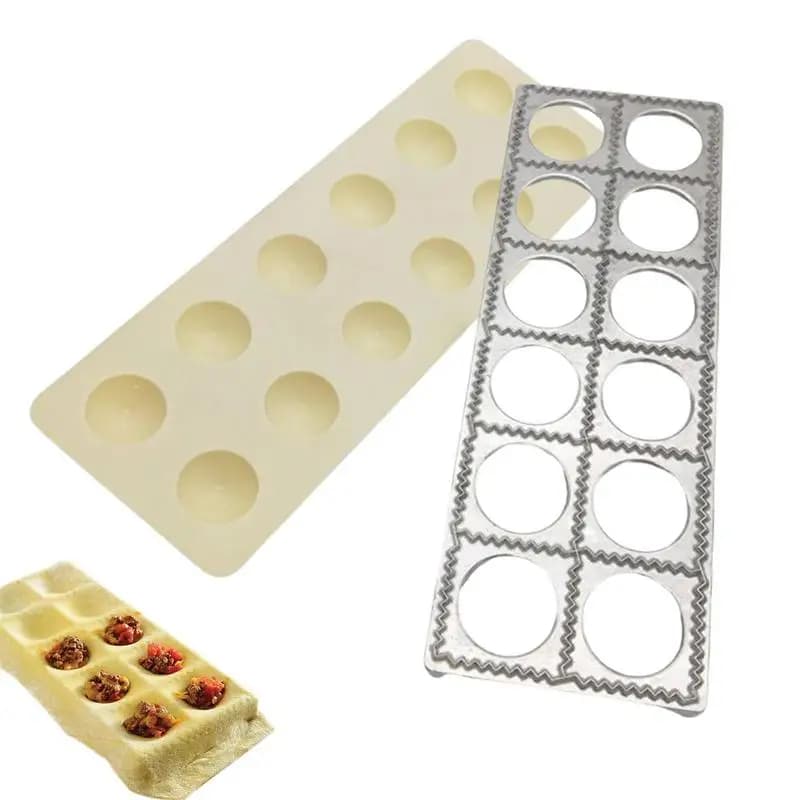 Italian Pasta Mold Ravioli Tray Plate Pin Square Edges Frame For Perfect Attachment And Shape Large Ravioli Maker