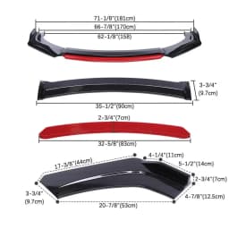 Car Front Bumper Lip Auto Chin Spoiler Splitter Diffuser Body Kits Trim Air Dam Protector For VW Beetle A5 2011-2016