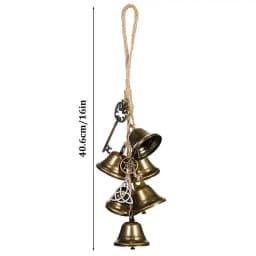 Witch Bells Protection For Door Knob Hanger Wind Chimes Witchy Things Clear Negative Energy Witchcraft Wicca Supplies Home Decor