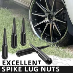 24 / 32 PCS Wheel Nuts M14X1.5 Racing Composite Nut Longer Nut Steel Lock Wheel Lug Nut Bolt With Spikes For Hummer H2 2002-2009