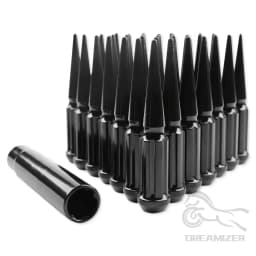 24 / 32 PCS Wheel Nuts M14X1.5 Racing Composite Nut Longer Nut Steel Lock Wheel Lug Nut Bolt With Spikes For Hummer H2 2002-2009