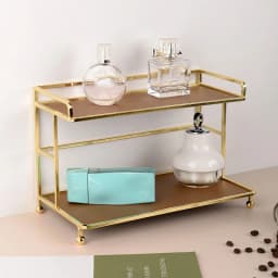 Light Luxury Fashion Cosmetic Rack Desktop Storage Box Skin Care Sundries Multi-layer Dressing Table Makeup Room Organizer Shelf