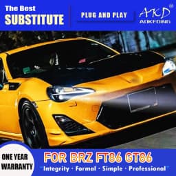 AKD Head Lamp for Subaru BRZ LED Headlight 2012-2021 Headlights FT86 GT86 DRL Turn Signal High Beam Angel Eye Projector Lens