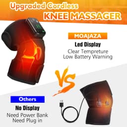 Electric Heating Pad Knee Massager 3 in 1 Joint Care Brace Shoulder Elbow Protector Cordless Leg Massage Belt Adjust Tempreture