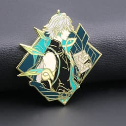 Alhaitham Enamel Pins Brooch Zhongli Xiao Venti Figure Brooches Metal Badge Button Collection Souvenir Jewelry