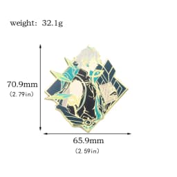 Alhaitham Enamel Pins Brooch Zhongli Xiao Venti Figure Brooches Metal Badge Button Collection Souvenir Jewelry