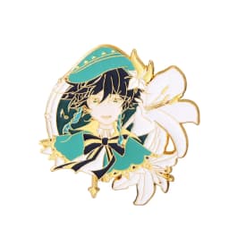 Alhaitham Enamel Pins Brooch Zhongli Xiao Venti Figure Brooches Metal Badge Button Collection Souvenir Jewelry