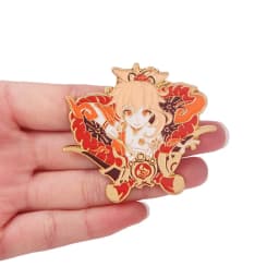 Alhaitham Enamel Pins Brooch Zhongli Xiao Venti Figure Brooches Metal Badge Button Collection Souvenir Jewelry