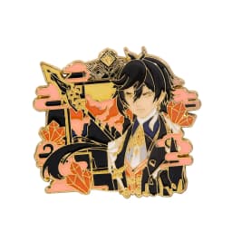Alhaitham Enamel Pins Brooch Zhongli Xiao Venti Figure Brooches Metal Badge Button Collection Souvenir Jewelry