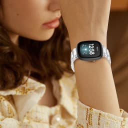 Newest Transparent Resin Strap for Fitbit Versa 3 4 Lite Sense for Fitbit Versa2 Smartwatch Bracelet Watchband Accessories