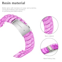 Newest Transparent Resin Strap for Fitbit Versa 3 4 Lite Sense for Fitbit Versa2 Smartwatch Bracelet Watchband Accessories