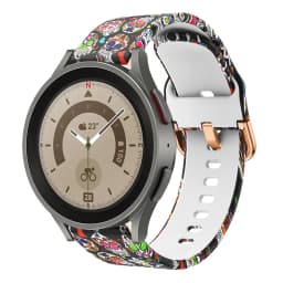 20mm Band For Samsung Galaxy Watch 4 5 44mm 40mm 4 classic accessories Sport Printed silicone bracelet Galaxy 5 pro 45mm strap