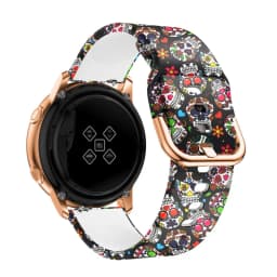 20mm Band For Samsung Galaxy Watch 4 5 44mm 40mm 4 classic accessories Sport Printed silicone bracelet Galaxy 5 pro 45mm strap