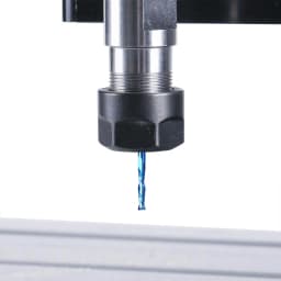 Genmitsu 10Pcs Nano Blue Coat Flat Nose End Mill CNC Router Bits, 1/8" Shank Spiral Upcut, 1 Flute/2 Flute End Mill Set