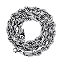 GUCY 10mm Rope Chain Necklace Lowkey fashion Stainless Steel Men Women Jewelry Gifts