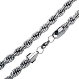 GUCY 10mm Rope Chain Necklace Lowkey fashion Stainless Steel Men Women Jewelry Gifts