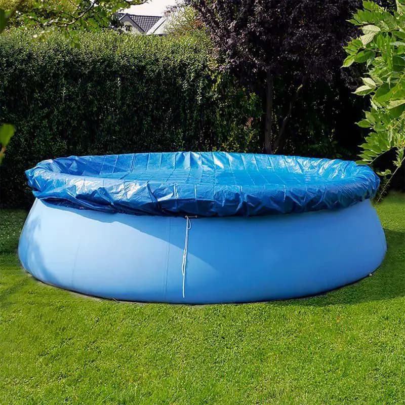 Swimming Pool Covers for 6Ft / 183CM Above Ground Pools Outdoor Garden Round Above Ground Pool Cover Protective Rain Cloth