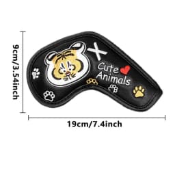 Golf Club Cover Cute And Fun Animal Embroidery Golf Head Covers Cute Animal Embroidery Golf Putter Cover For Golf Lover