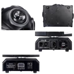 LED 150w Moving Head 8x15W Beam Light with Halo RGBW 4in1 LED DJ Stage Tilt Scan 360° Alien Rotation DMX 512 Disco Bar Dj