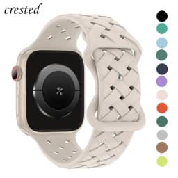 Sport Braided Silicone Strap For Apple Watch Band 44mm 40mm 45mm 49mm 46mm Breathable Bracelet iWatch Series 12 9 7 8 se ultra 4