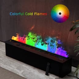 3D Atomized Fireplace Decoration With Colorful Flame ECO Decorative Fire Mist Intelligent Indoor Electric Water Vapor Fireplace