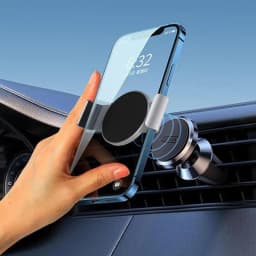 Phone Clamp for Magnetic Car Mount | Metal Phone Clamp Strong Magnetic Mount Clip | Magnet Car Holder Cell Phone Magnetic Plate