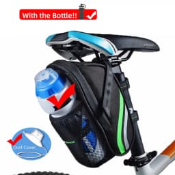 ROCKBROS Rainproof Bike Saddle Bag Bicycle Rear Bags With Water Bottle Pocket Bicycle Reflective Pouch Back Seat Tail Bag