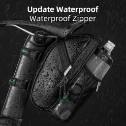 ROCKBROS Rainproof Bike Saddle Bag Bicycle Rear Bags With Water Bottle Pocket Bicycle Reflective Pouch Back Seat Tail Bag