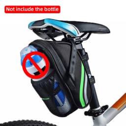 ROCKBROS Rainproof Bike Saddle Bag Bicycle Rear Bags With Water Bottle Pocket Bicycle Reflective Pouch Back Seat Tail Bag
