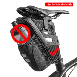 ROCKBROS Rainproof Bike Saddle Bag Bicycle Rear Bags With Water Bottle Pocket Bicycle Reflective Pouch Back Seat Tail Bag