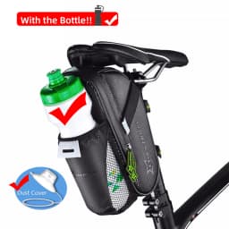 ROCKBROS Rainproof Bike Saddle Bag Bicycle Rear Bags With Water Bottle Pocket Bicycle Reflective Pouch Back Seat Tail Bag