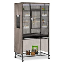 Parrot Cage Cover Shade Good Night Blackout 51 X 38 X 23.5 Inch Thin Lightweight Breathable Small Animal Cages Cover Pet