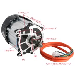 TDPRO 40‘’ Rear Drive Axle +72V 1500W Electric Differential Motor ATV UTV Go Kart Quad