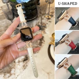 Diamond Leather strap for Apple Watch Band 44mm 45mm 38-42-40-41mm Luxury design Bracelet iwatch series 8 7 SE 6 5 4 Ultra 49mm
